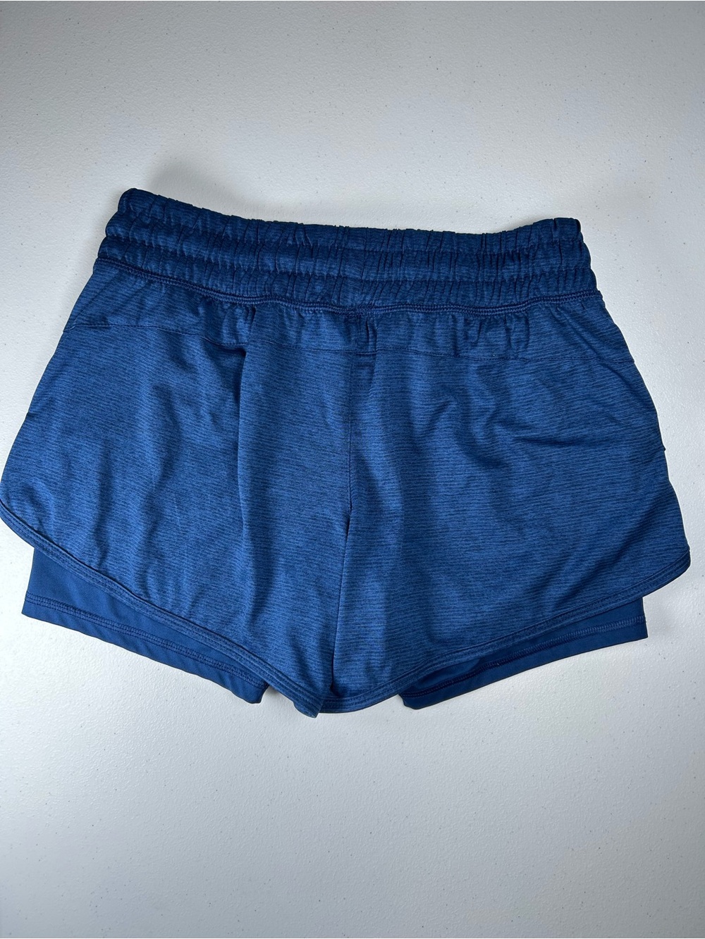 Avia Women Blue 2-in-1 Running Shorts Medium ( Fits Small S 4 6 )Gym Athletic - Picture 2 of 7
